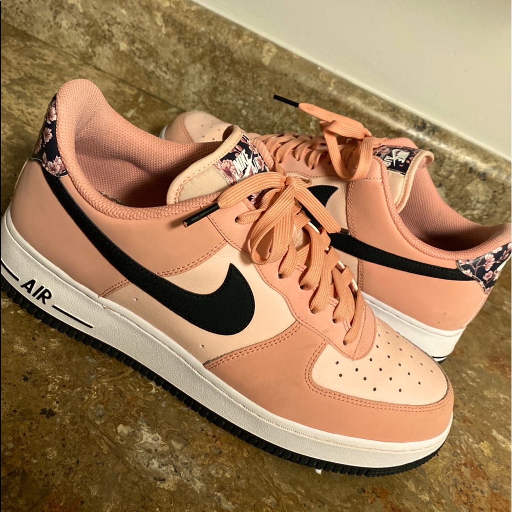 Men’s Air Force Ones. 10.5 pink rose 🌹